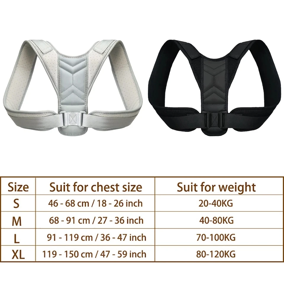 Adjustable Back Posture Corrector Neck Brace - Shoulder Support Correction Belt for Men & Women - Image 5