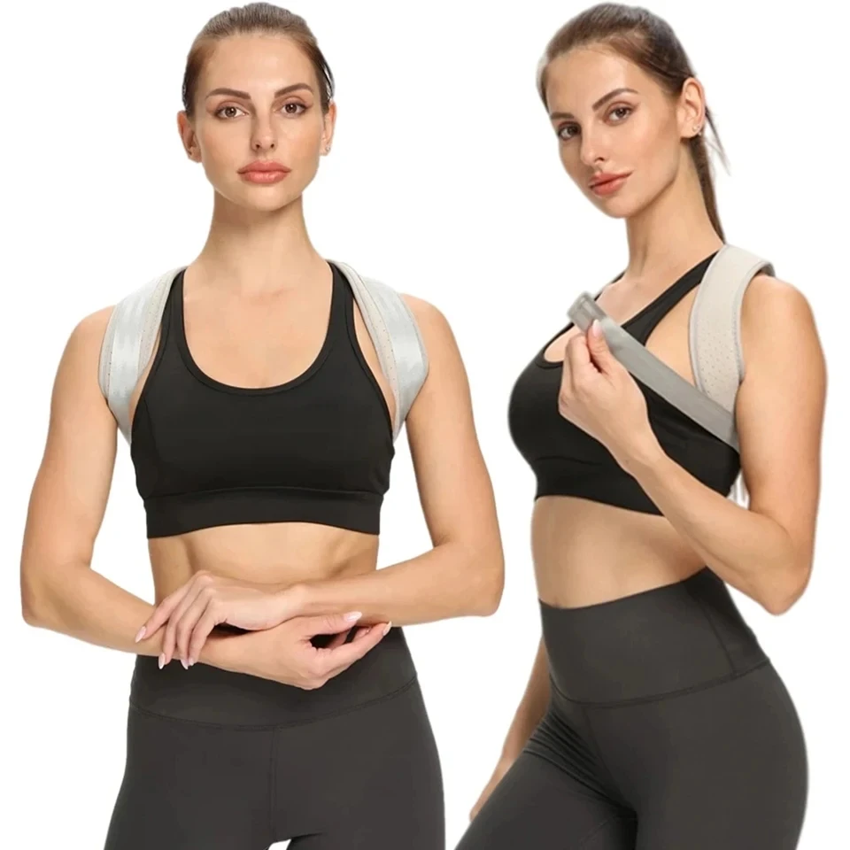 Adjustable Back Posture Corrector Neck Brace - Shoulder Support Correction Belt for Men & Women